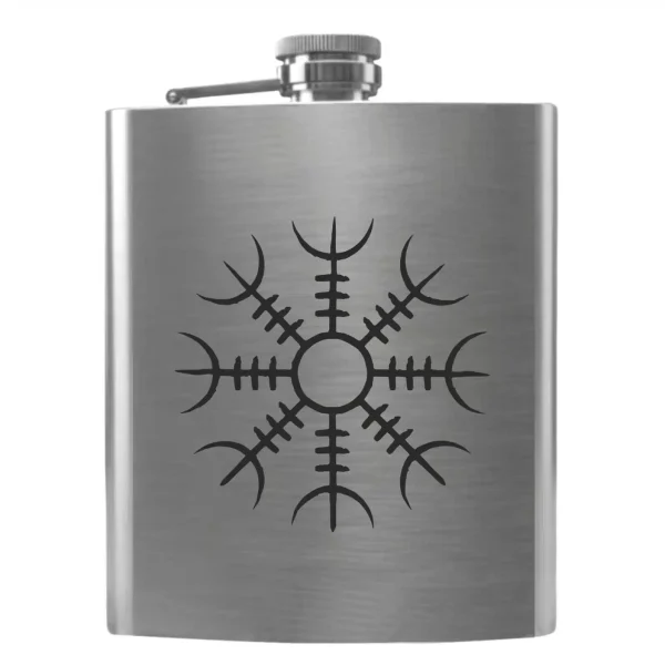 Flask 2501 з гравіюванням символу Шолом Жаху Егісхьяльм