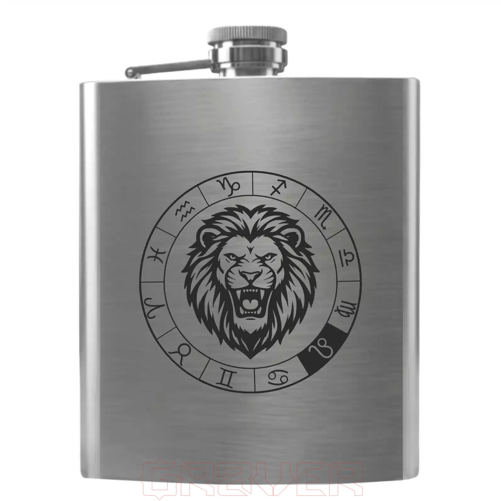 flask-4107 Lion Flask 4107 Lion