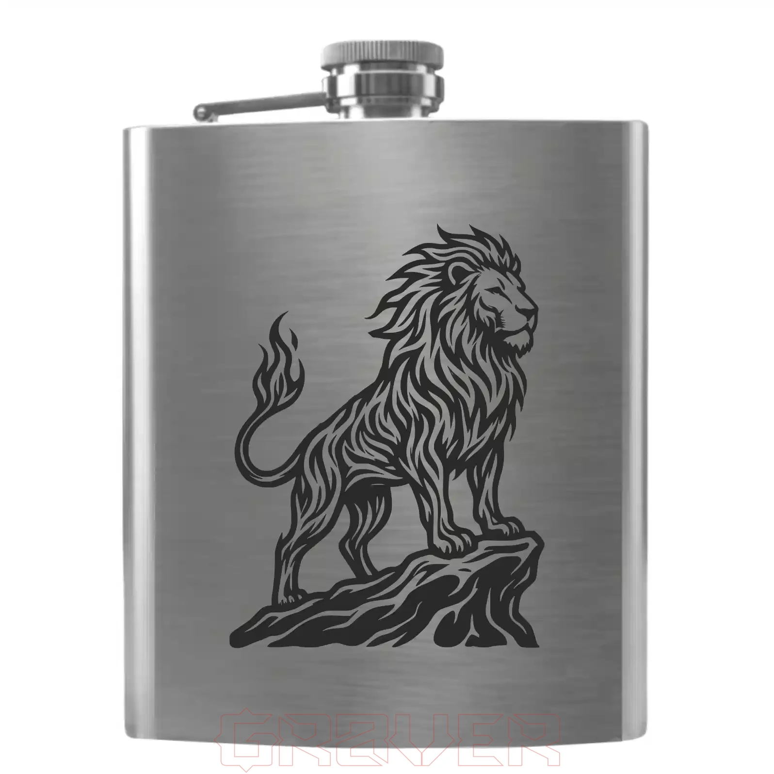flask-4144 Lion Flask 4144 Lion