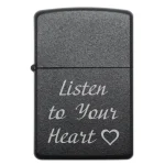 Бензинова запальничка з англомовним гравіюванням Listen to Your Heart