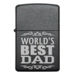 Бензинова запальничка для тата з англійським гравіюванням WORLD’S BEST DAD