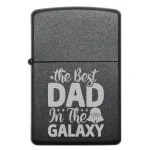 Бензинова запальничка з написом The Best Dad In The Galaxy на космічну тему