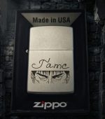 Оригінальна бензинова запальничка Zippo з персональним іменним нанесенням на замовлення