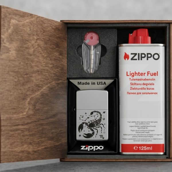 Podarunkovyj nabir zippo zodiac