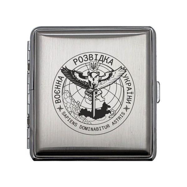 Portsigar 1003 Запальничка Zippo Емблема Воєнна Розвідка України Знак Сова з мечем