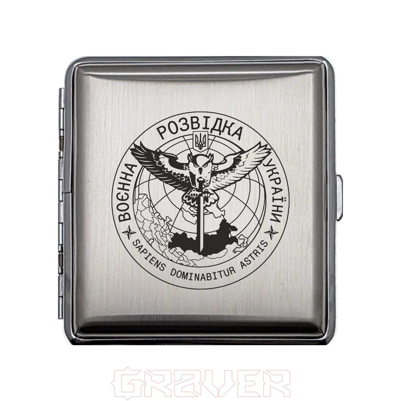 portsigar-1003 Запальничка Zippo Емблема Воєнна Розвідка України Знак Сова з мечем Portsigar 1003 Запальничка Zippo Емблема Воєнна Розвідка України Знак Сова з мечем