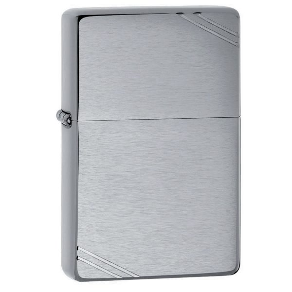 Zazhigalka zippo 230 vintage brushed chrome with slashes