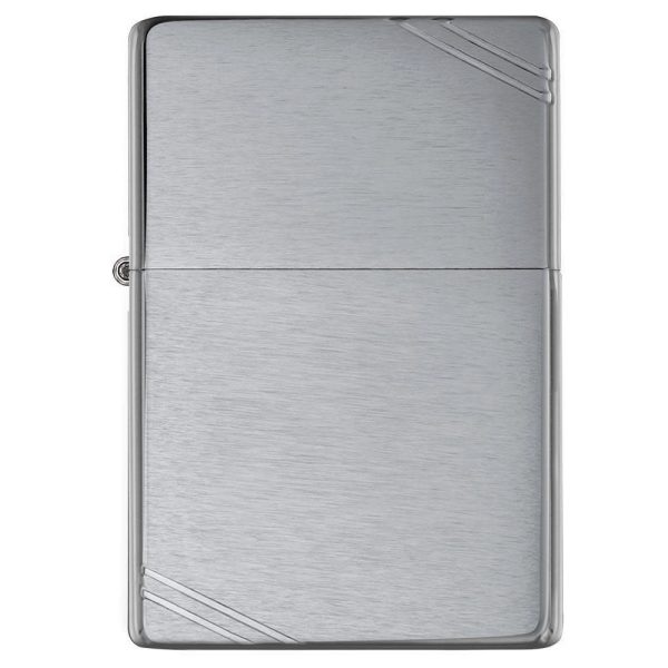 Zazhigalka zippo 230 vintage brushed chrome with slashes