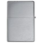 Zazhigalka zippo 230 vintage brushed chrome with slashes