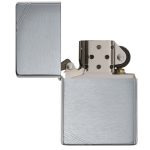 Zazhigalka zippo 230 vintage brushed chrome with slashes