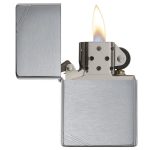 Zazhigalka zippo 230 vintage brushed chrome with slashes