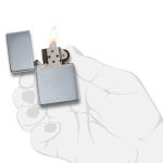 Zazhigalka zippo 230 vintage brushed chrome with slashes