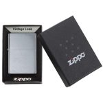 Zazhigalka zippo 230 vintage brushed chrome with slashes