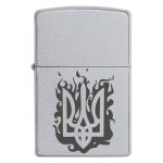 Zippo 023 Gerb Tryzub U Vogni