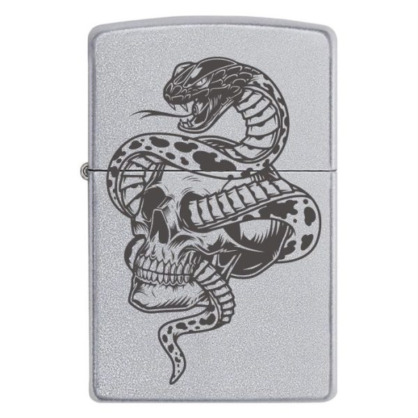 Zippo 2027 «Череп со змеей»