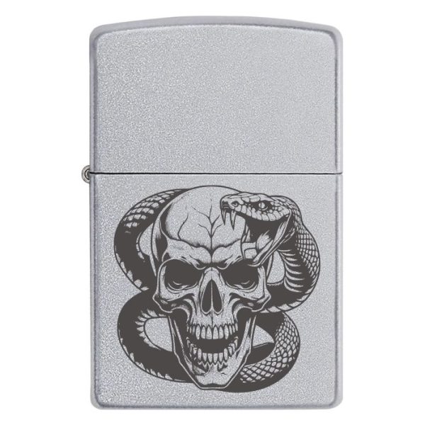 Zippo 2028 «skull Head With Snake»