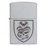 Zippo 2029 шеврон «Череп зі змією»