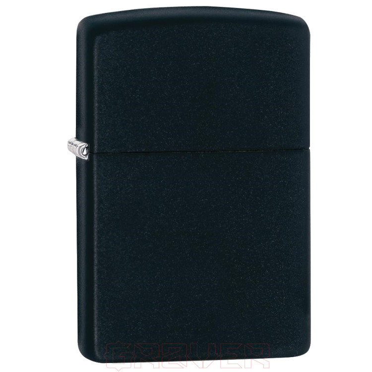 zippo-218-black-matte-01 Запальничка Zippo 218 Black Matte - Зображення 1