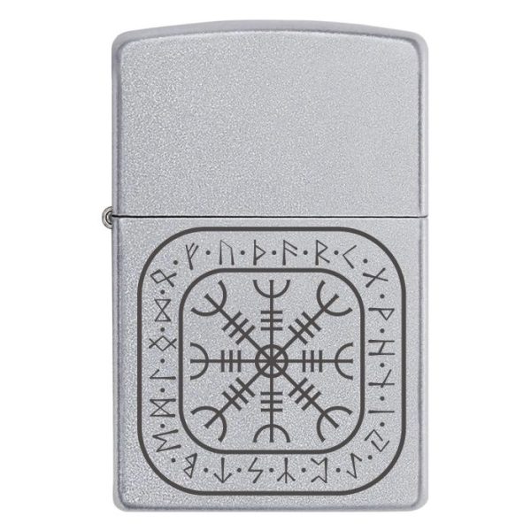Zippo 2504 Шолом Жаху в рунічному алфавіті футарці