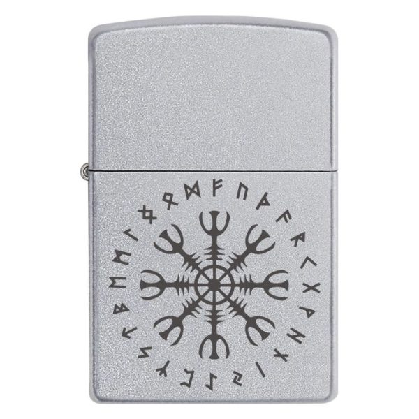 Zippo 2510 з рунами Шолом Жаху Агісхьяльм