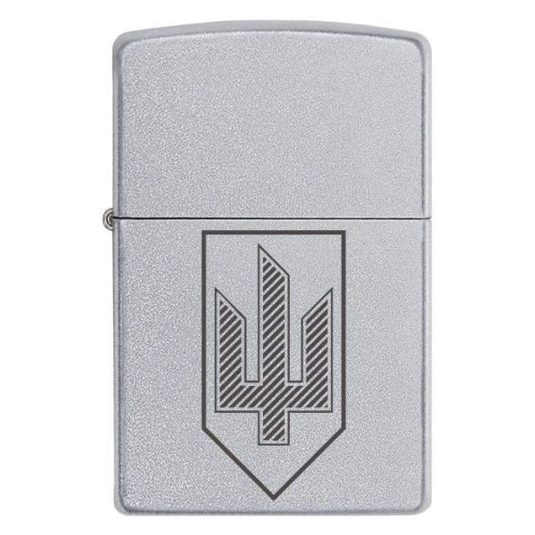 Zippo 2524 з шевроном бойового Тризуба «Сила Нації»