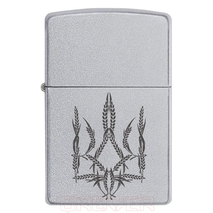 Zippo-2528 Герб «Тризуб Колоски» Zippo 2528 Герб «Тризуб Колоски»