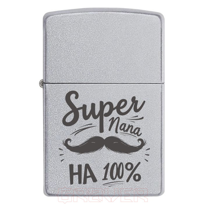 zippo-3367 Ніяких сумнівів — він суперпапа! – Чорна металева запальничка з написом Super Папа на 100% Zippo 3367 Ніяких сумнівів — він суперпапа! – Чорна металева запальничка з написом Super Папа на 100%