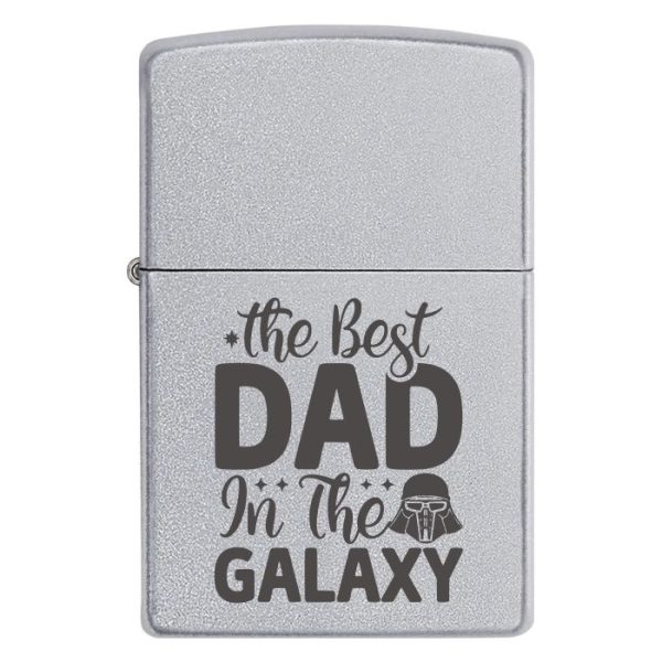 Zippo 3369 Тато, який крутіший за джедаїв! Запальничка з написом The Best Dad In The Galaxy