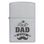 Zippo 3378 Подарунок Татові, якого поважають — як легенду! – Запальничка з гравіюванням Best Dad Ever