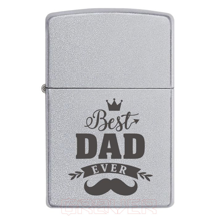 zippo-3378 Подарунок Татові, якого поважають — як легенду! – Запальничка з гравіюванням Best Dad Ever Zippo 3378 Подарунок Татові, якого поважають — як легенду! – Запальничка з гравіюванням Best Dad Ever