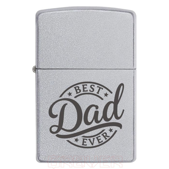 zippo-3379 Подарунок для Тата, який завжди був, є й буде найкращим! – Запальничка з гравіюванням Best Dad Ever у подарунковому футлярі Zippo 3379 Подарунок для Тата, який завжди був, є й буде найкращим! – Запальничка з гравіюванням Best Dad Ever у подарунковому футлярі