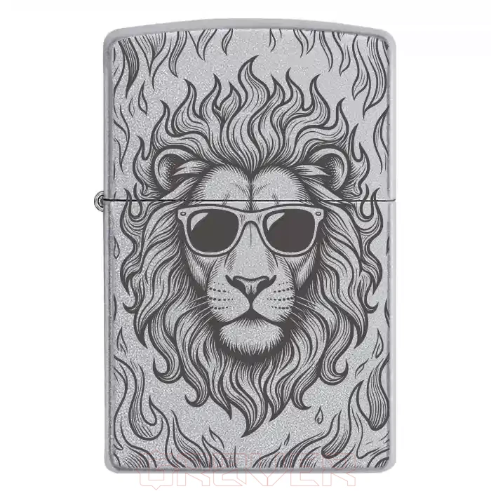 Оригінальна Zippo із зухвалим левом: аксесуар для впевнених