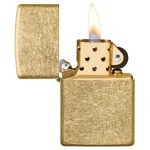 Zippo 49477 classic regular tumbled brass